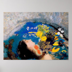 Ophelia, Redon Poster