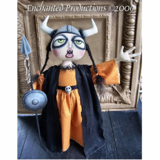 Ophelia the Opera Singer Photo Sculpture Pin