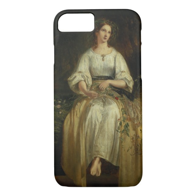 Ophelia weaving her garlands, 1842 (oil on panel) Case-Mate iPhone case (Back)