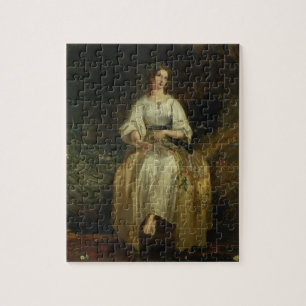 Ophelia weaving her garlands, 1842 (oil on panel) jigsaw puzzle