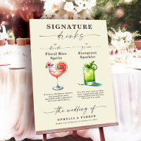 Ophelia Wedding Bride & Groom Signature Drinks