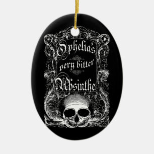 Ophelia's Very Bitter Absinthe Ceramic Tree Decoration