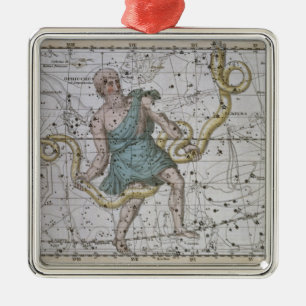 Ophiuchus or Serpentarius, from 'A Celestial Atlas Metal Tree Decoration