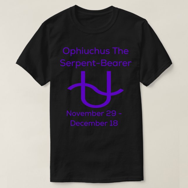 Ophiuchus The SepentBearer Zodiac T-Shirt (Design Front)
