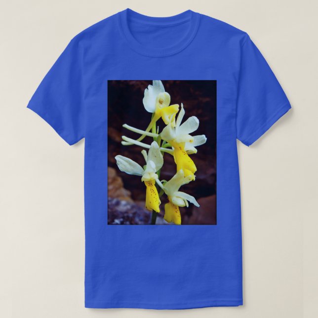 Ophry simia orchidaceae family wild flower macro b T-Shirt (Design Front)