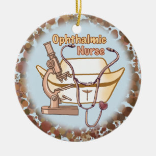 Ophthalmic Nurse Collage ornament