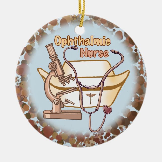 Ophthalmic Nurse  ornament (Front)