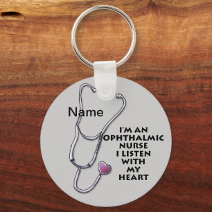 Ophthalmic Nurse Stethoscope keychain