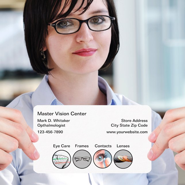 Ophthalmologist Eye Care Vision Store Businesscard Business Card (Creator Uploaded)