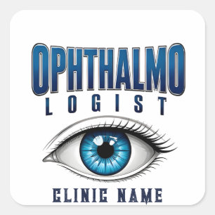 Ophthalmologist Eye Medical Design Square Sticker