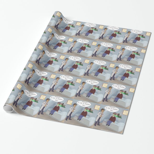 Ophthalmologist Finds A Parade Eye Floater Wrapping Paper (Unrolled)