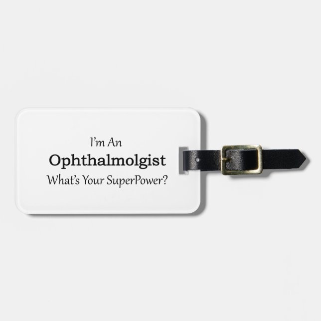 Ophthalmologist Luggage Tag (Front Horizontal)