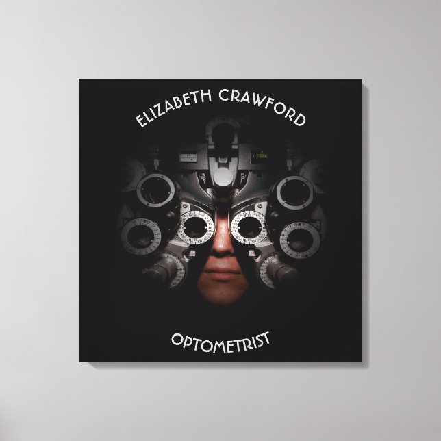 Ophthalmologist Optometrist Optician Test Vision Canvas Print (Front)
