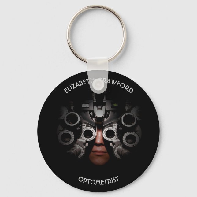 Ophthalmologist Optometrist Optician Test Vision Key Ring (Front)