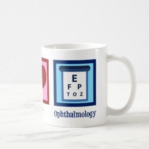 Ophthalmologist Peace Love Ophthalmology Coffee Mug