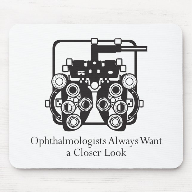 Ophthalmologists Take a Closer Look Mouse Mat (Front)