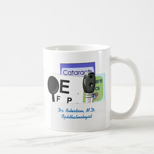 Ophthalmology or Optometry Career Coffee Mug (Right)