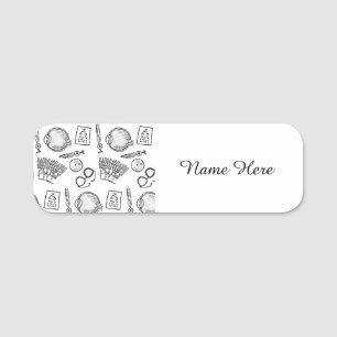 Ophthalmology Sketches Name Tag