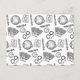 Ophthalmology Sketches Postcard