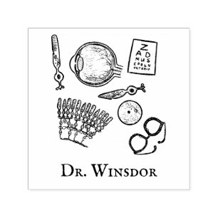 Ophthalmology Sketches Self-inking Stamp