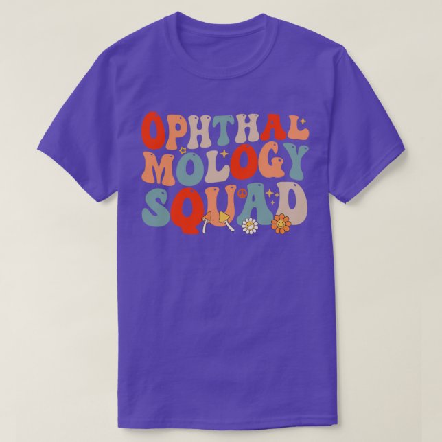 Ophthalmology Squad Retro Style T-Shirt (Design Front)