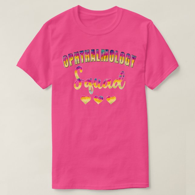 Ophthalmology Squad Tie Dye T-Shirt (Design Front)