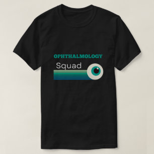 Ophthalmology Squad with vintage sunset and eye T-Shirt