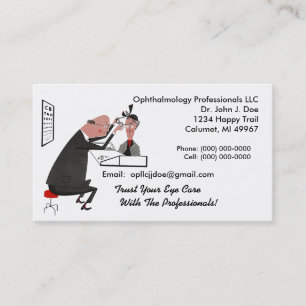 Ophthamology Eye Doctor Retro Style Business Card