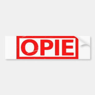 Opie Stamp Bumper Sticker
