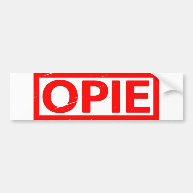 Opie Stamp Bumper Sticker (Front)