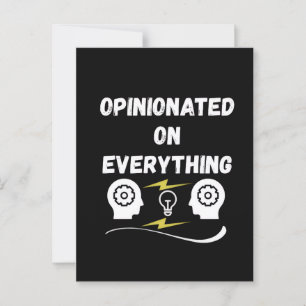 Opinionated On Everything Postcard
