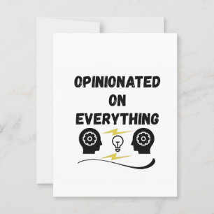 Opinionated On Everything Postcard