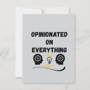 Opinionated On Everything Postcard