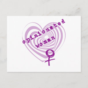 Opinionated Woman Postcard