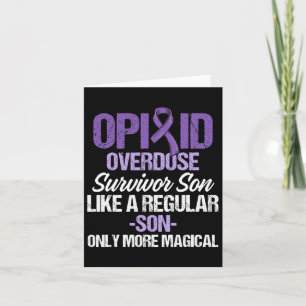 Opioid Overdose Awareness Warrior Survivor 11  Card