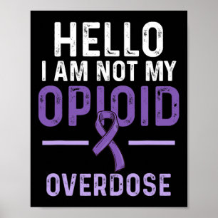 Opioid Overdose Awareness Warrior Survivor 12 Poster