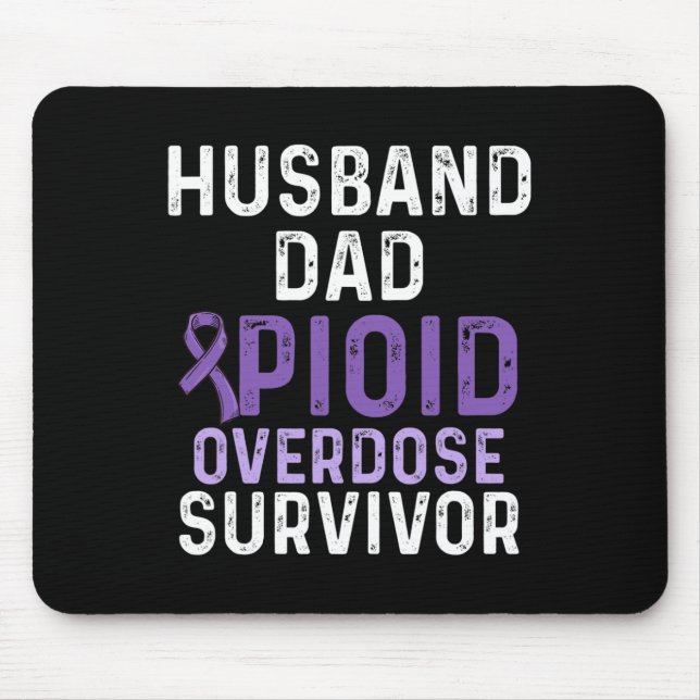 Opioid Overdose Awareness Warrior Survivor 16 Mouse Mat (Front)