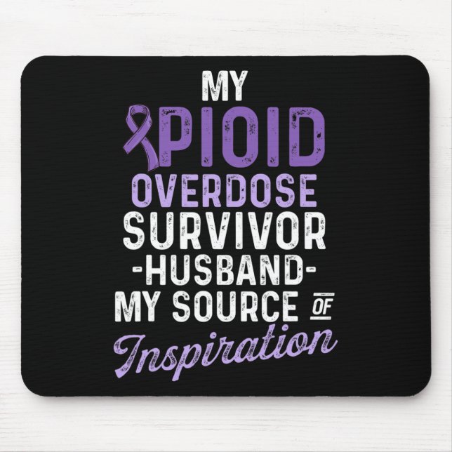 Opioid Overdose Awareness Warrior Survivor 17 Mouse Mat (Front)