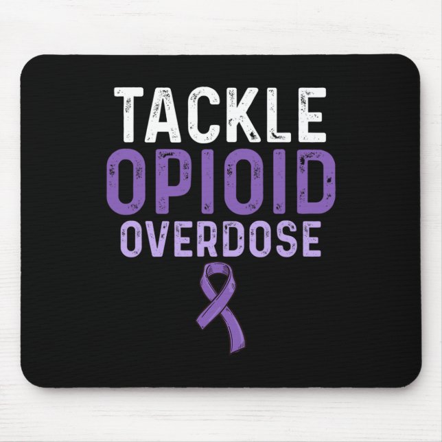 Opioid Overdose Awareness Warrior Survivor 18 Mouse Mat (Front)