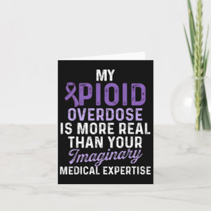 Opioid Overdose Awareness Warrior Survivor 20  Card