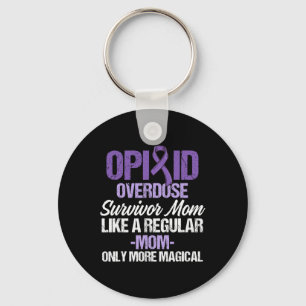 Opioid Overdose Awareness Warrior Survivor 27 Key Ring