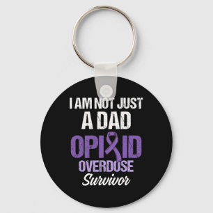 Opioid Overdose Awareness Warrior Survivor 2 Key Ring
