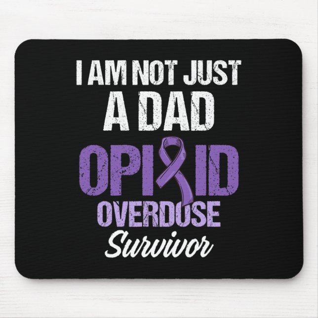 Opioid Overdose Awareness Warrior Survivor 2 Mouse Mat (Front)