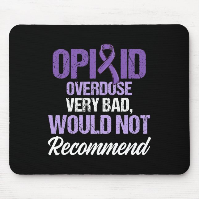 Opioid Overdose Awareness Warrior Survivor 32 Mouse Mat (Front)