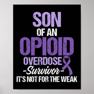 Opioid Overdose Awareness Warrior Survivor 37 Poster
