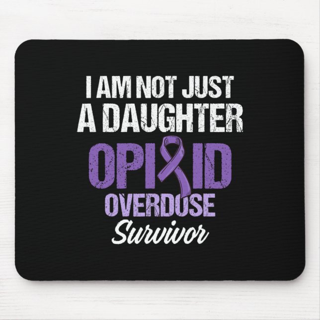 Opioid Overdose Awareness Warrior Survivor 48 Mouse Mat (Front)