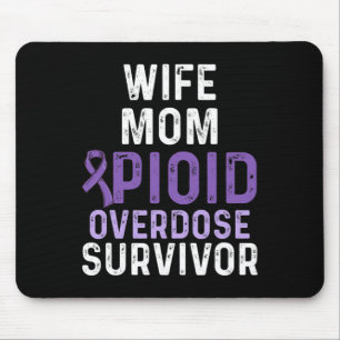 Opioid Overdose Awareness Warrior Survivor 49 Mouse Mat