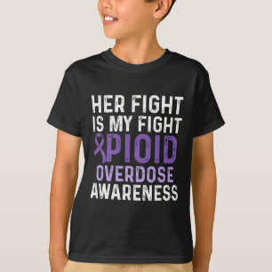 Opioid Overdose Awareness Warrior Survivor 52 T-Shirt