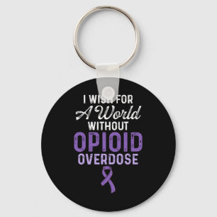 Opioid Overdose Awareness Warrior Survivor 57 Key Ring