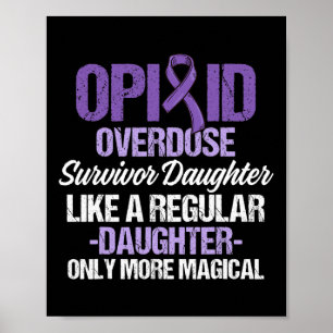 Opioid Overdose Awareness Warrior Survivor 68 Poster
